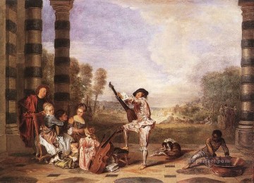 Les Charmes de la Vie La fiesta musical Jean Antoine Watteau Pinturas al óleo
